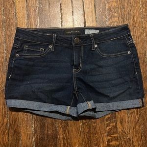 Aeropostale midi denim shorts